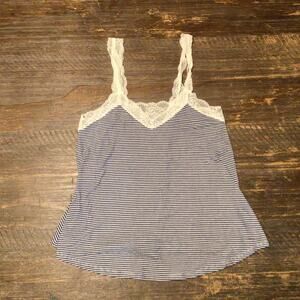 Black White Rhythm Tank Top Honeydew Small